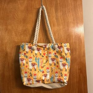 large llama tote from target